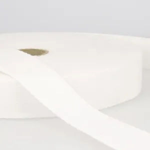 1.5" Cotton Webbing - White