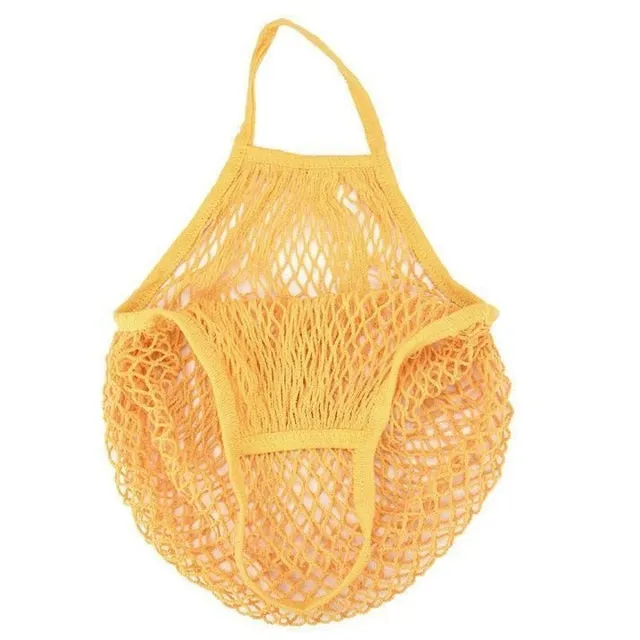 1Pcs Mesh Net String Shopping Bag Reusable Fruit Storage Handbag  Large Cotton Totes Shipping Bog