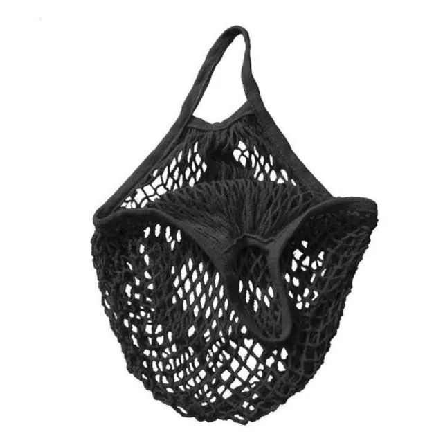 1Pcs Mesh Net String Shopping Bag Reusable Fruit Storage Handbag  Large Cotton Totes Shipping Bog