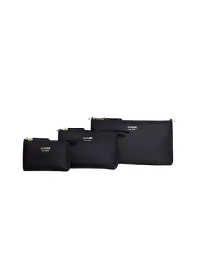 3-piece Pouch Set Black