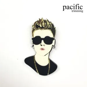 3" Acrylic Justin Bieber Patch : PA190201