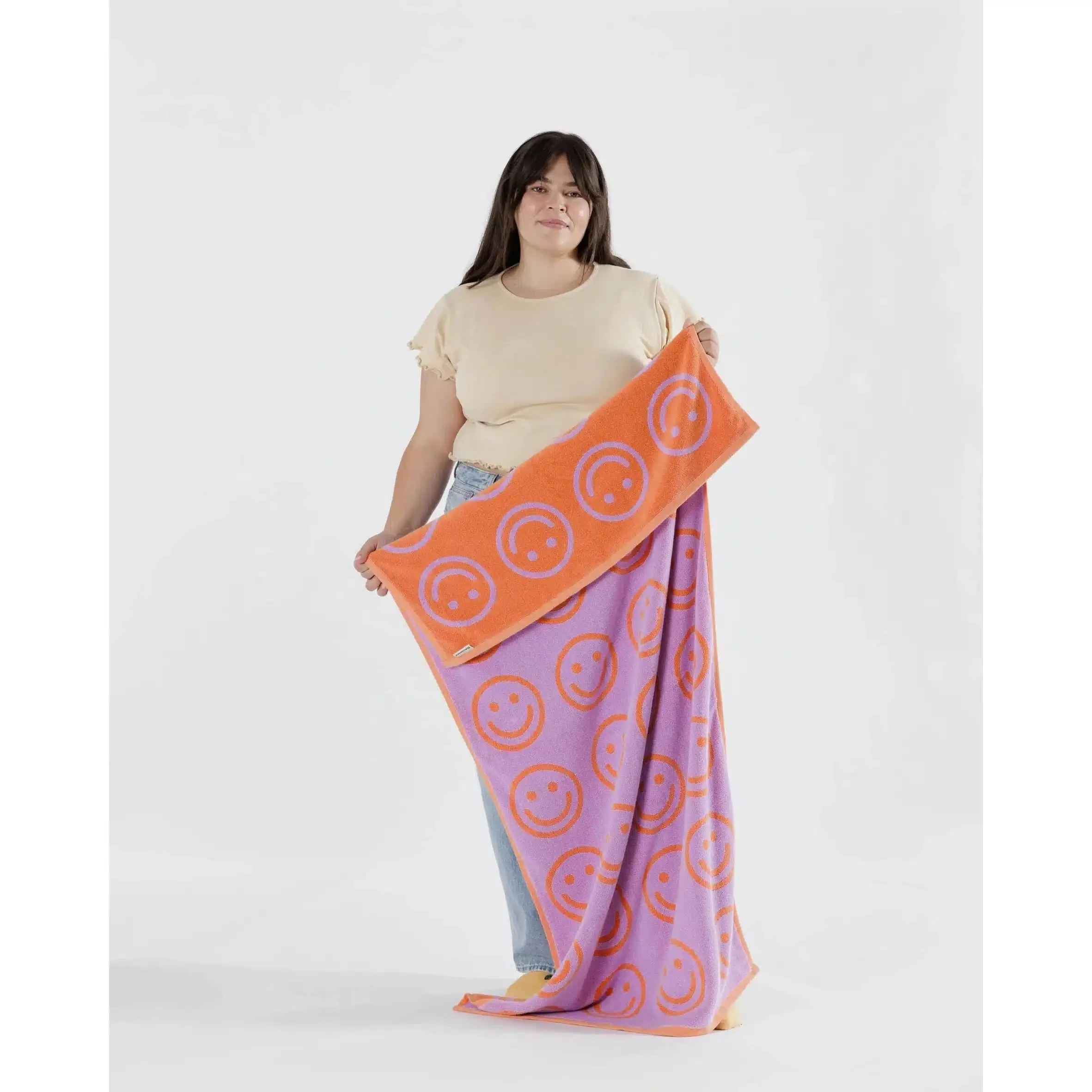 Baggu - Bath towel - Lilac Happy