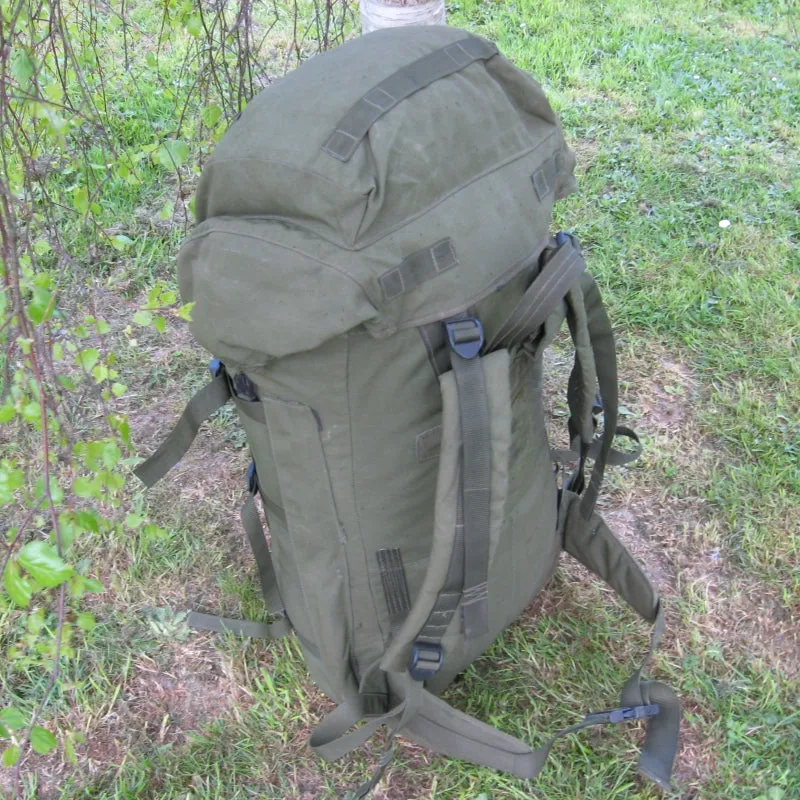 British 'Infantry' 90-patt' Long Back Rucksack. Used/Graded. Olive.