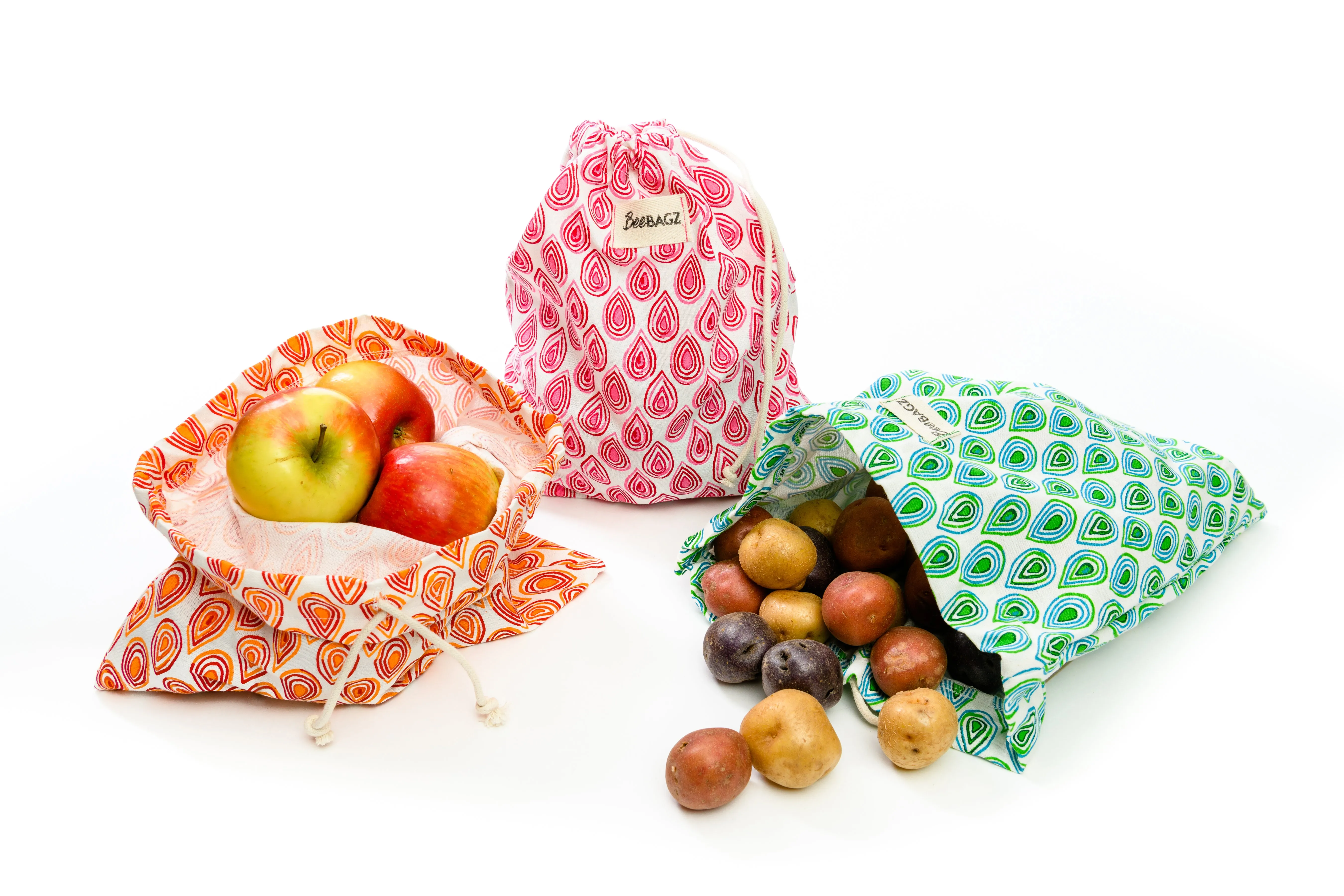 BulkBAGZ™ Pack of 3 - Large Cotton Reusable Produce Bags