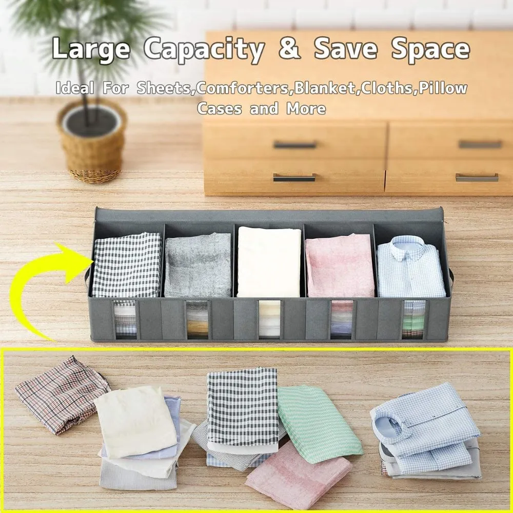 Compartmentalized Clothing Storage Bag (38.2'' x 13.0'' x 5.9'')