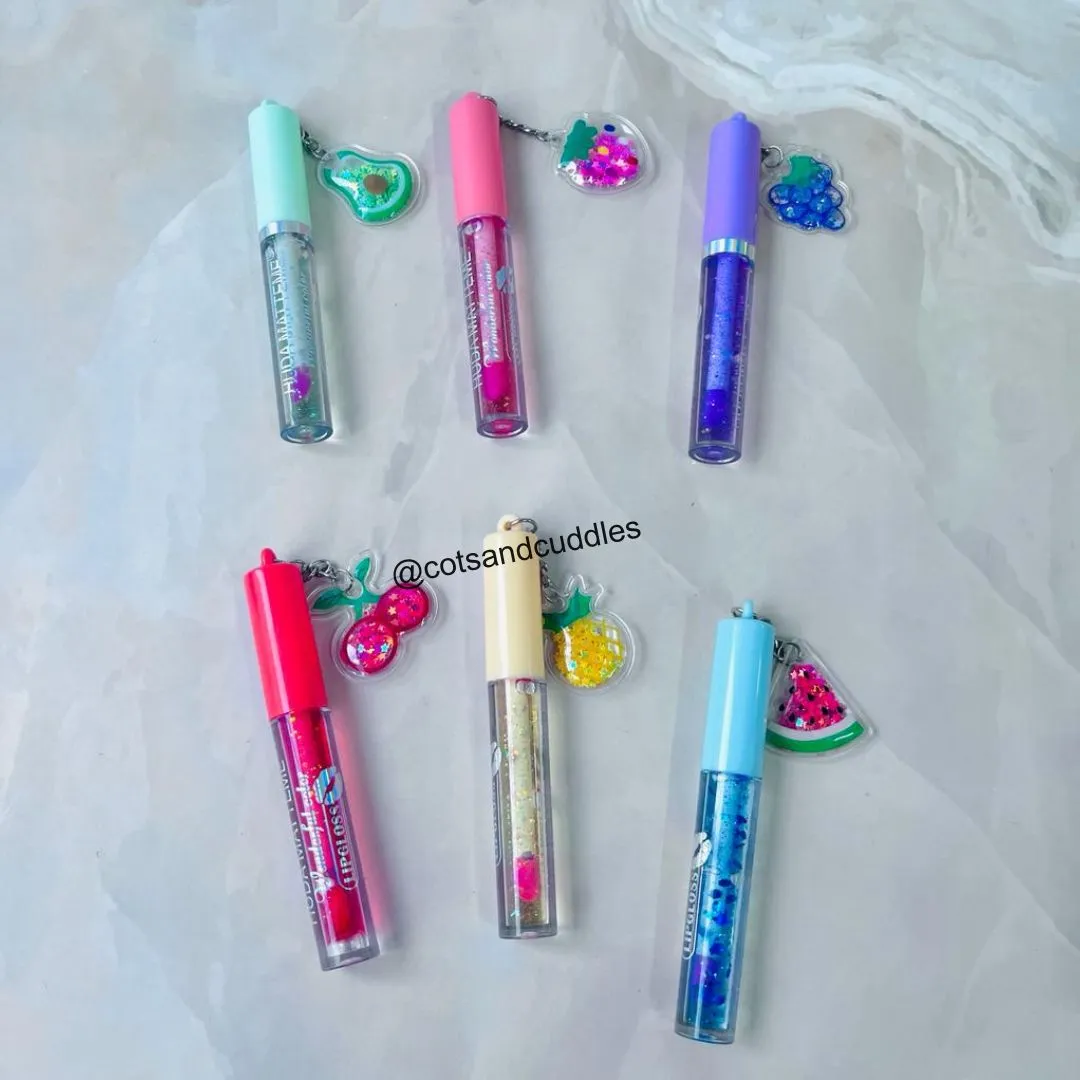 Cute Keychain Design Magic Lip Gloss for Girls (Random Design)