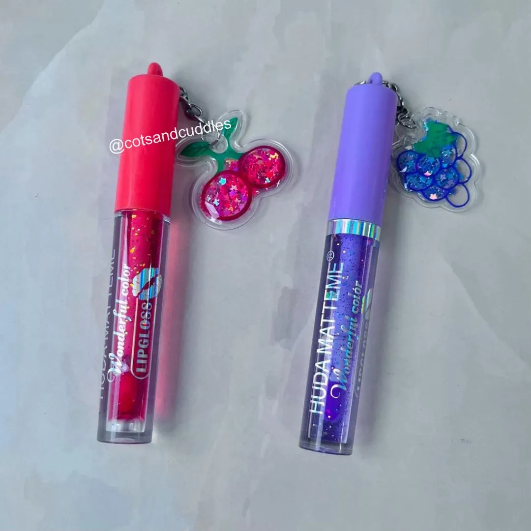 Cute Keychain Design Magic Lip Gloss for Girls (Random Design)