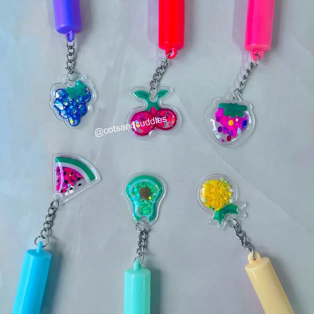 Cute Keychain Design Magic Lip Gloss for Girls (Random Design)