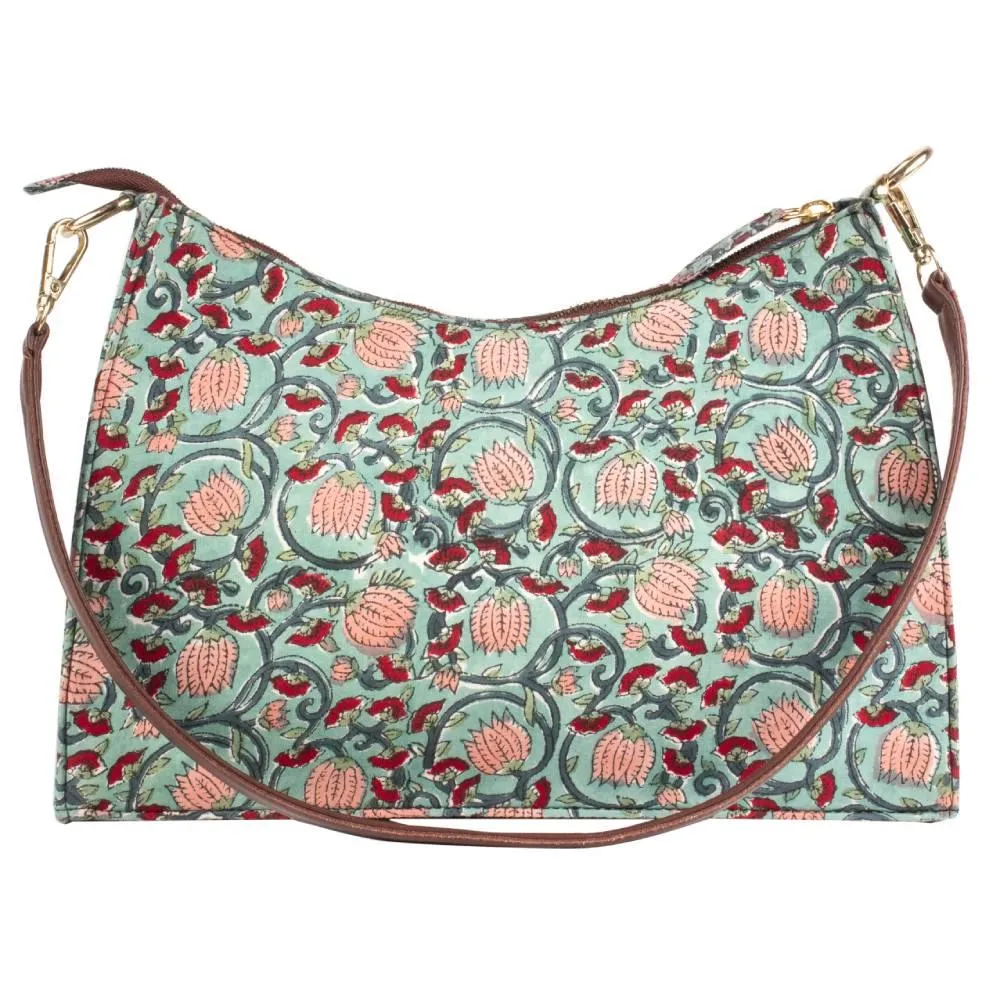 Green Bay Blockprinted Shoulder Bags