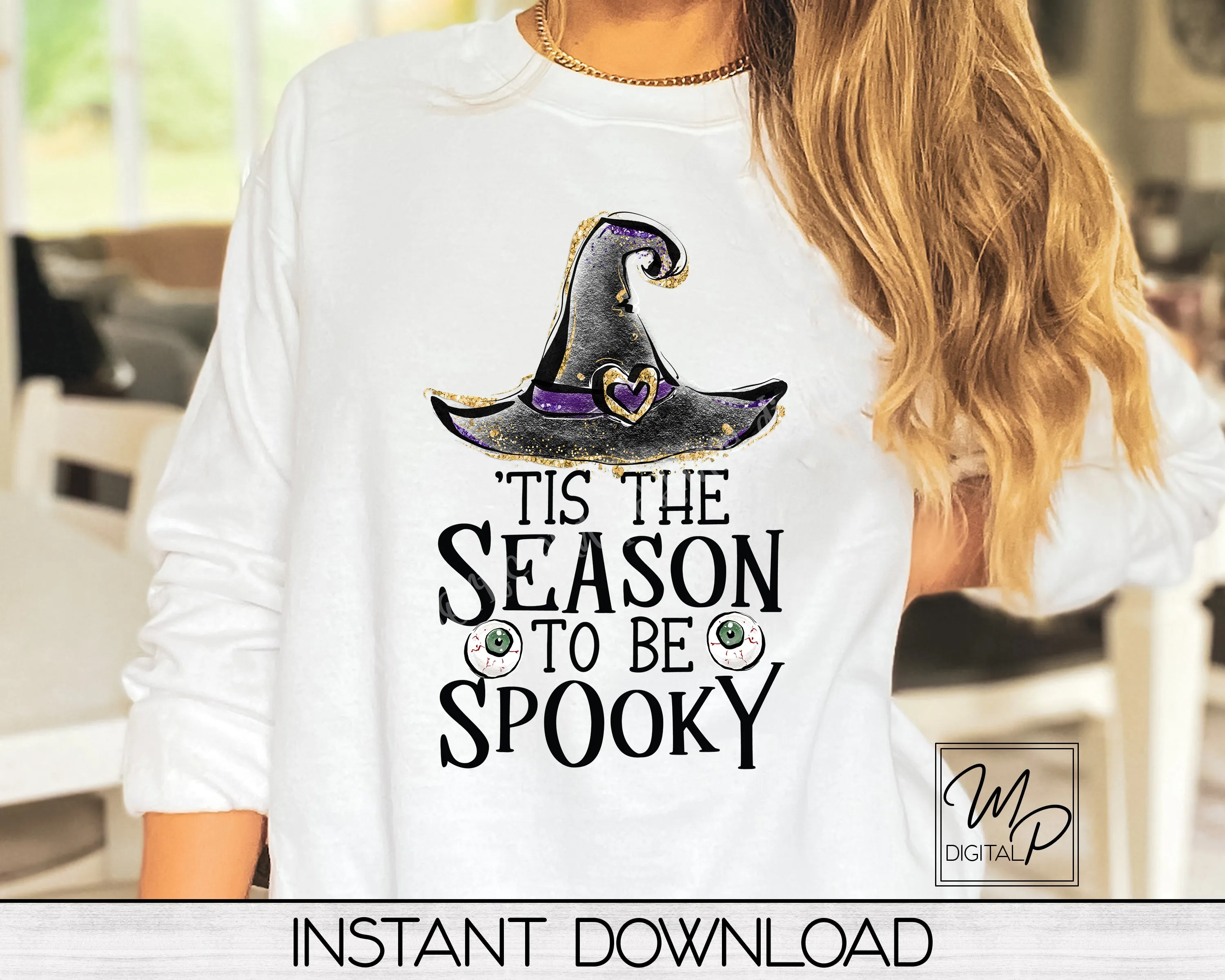 Halloween Sublimation Design PNG Digital Download - Tis The Season To Be Spooky Tote Mug Tshirt Tumbler Sublimation - Commercial Use