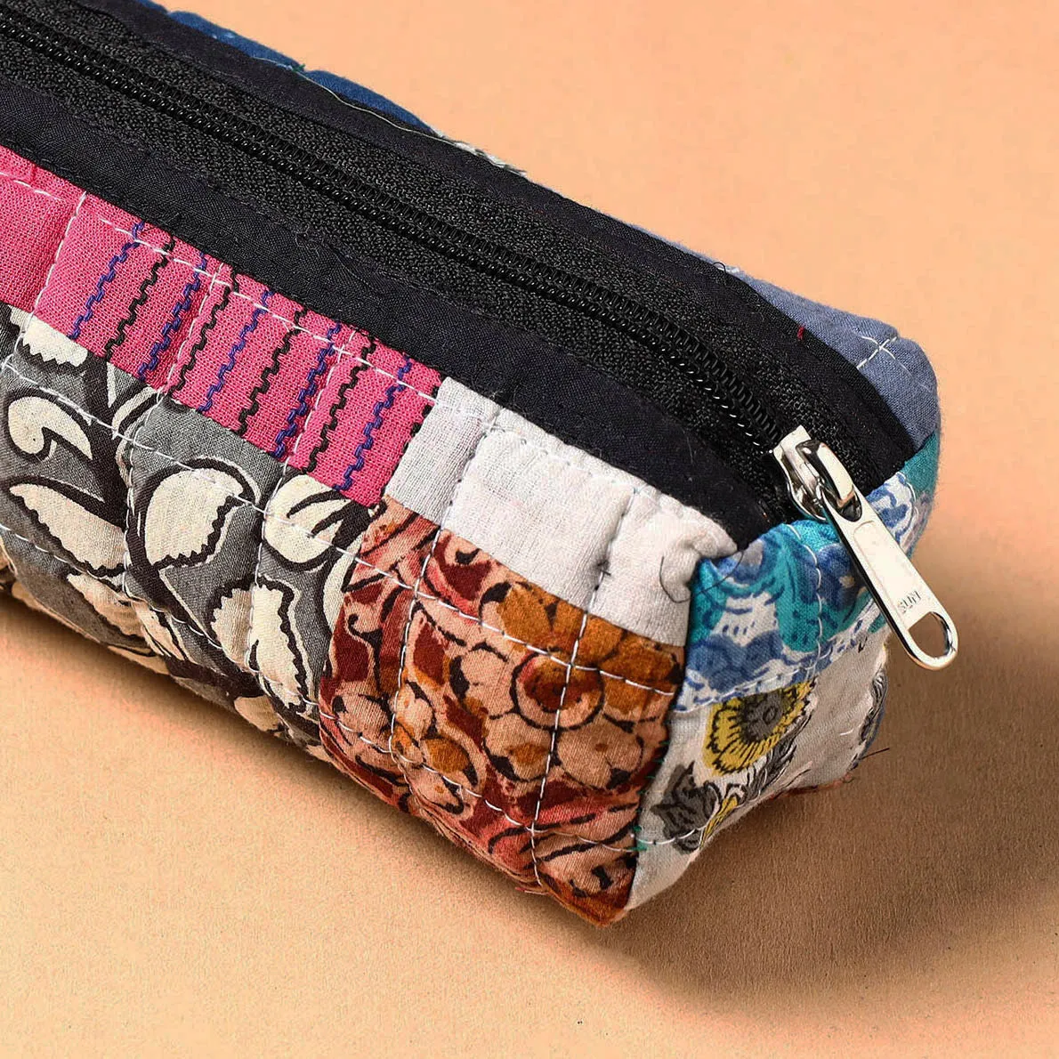 Handcrafted Quilted Patchwork Multipurpose Pencil Pouch 7