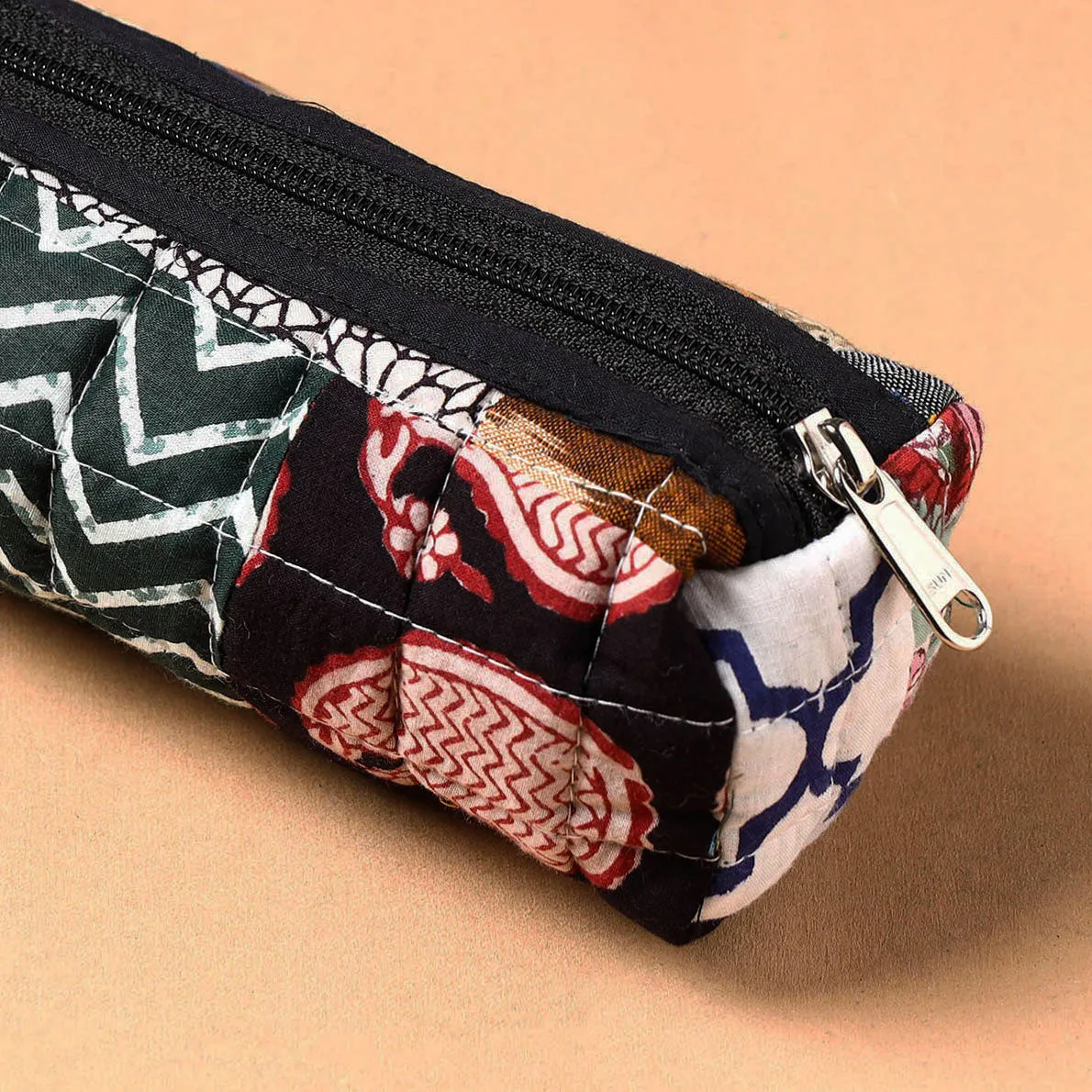 Handcrafted Quilted Patchwork Multipurpose Pencil Pouch 9