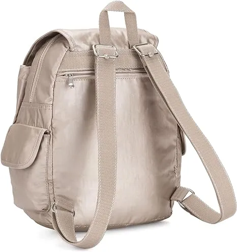 Kipling City Pack Women's Small Backpack, Metallic Glow