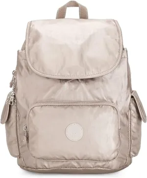 Kipling City Pack Women's Small Backpack, Metallic Glow