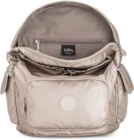 Kipling City Pack Women's Small Backpack, Metallic Glow