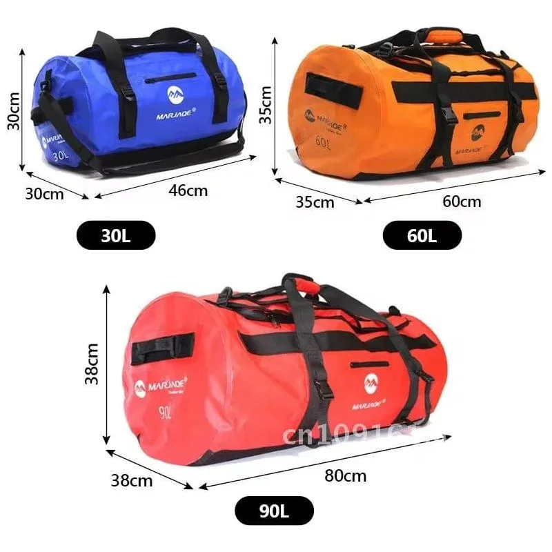 Large Capacity Travel Luggage Handbag 30L 60L 90L Storage Bags for Hiking Camping Waterproof Duffel Bag Weekender Tote XA330Y 