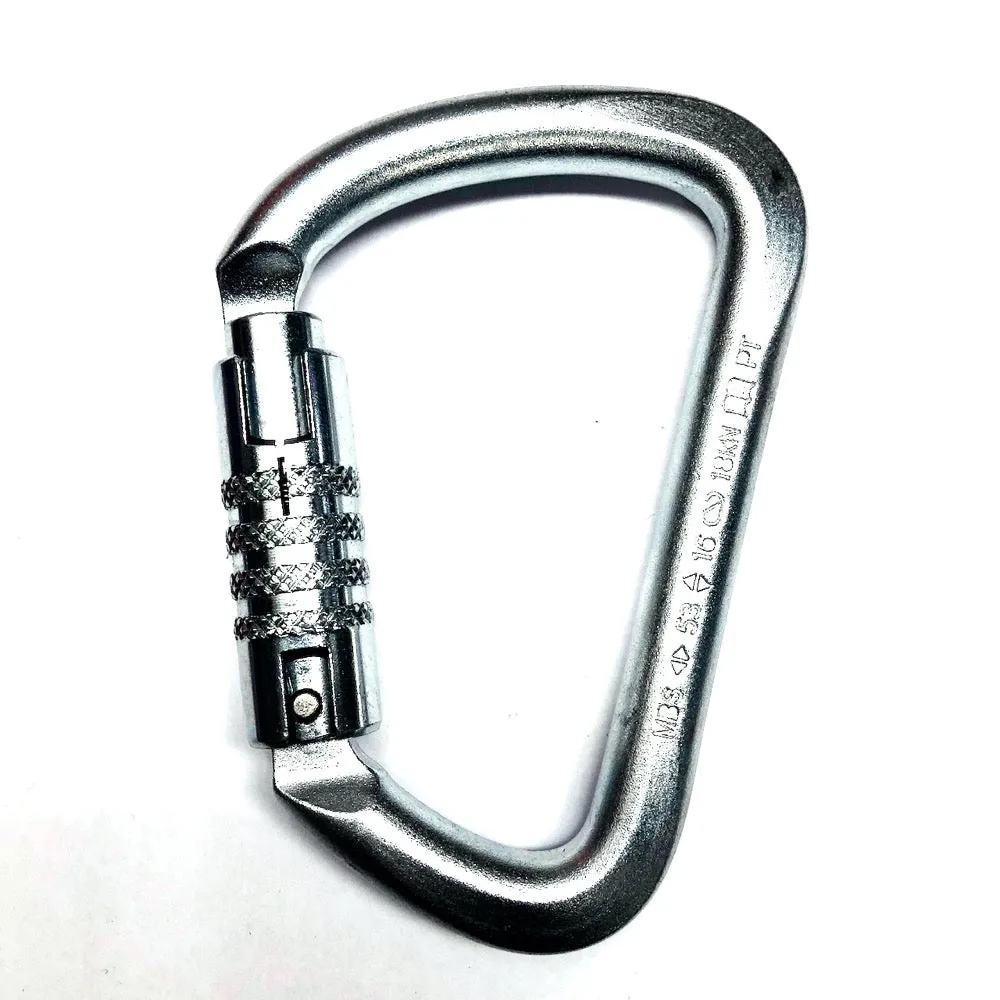 LRV8 SK53 Industrial-Grade Steel Karabiner - Secure Screw Gate or Triple Lock Option