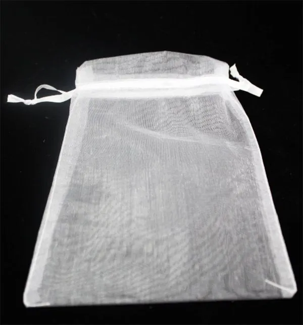 ORGANZA BAG WHITE 14CMX17CM 12PCS