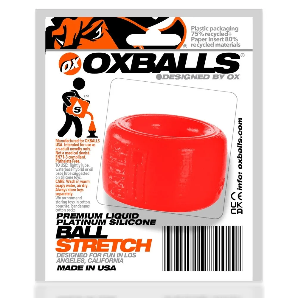 Oxballs Balls-T Platinum Silicone Ball Stretcher Red