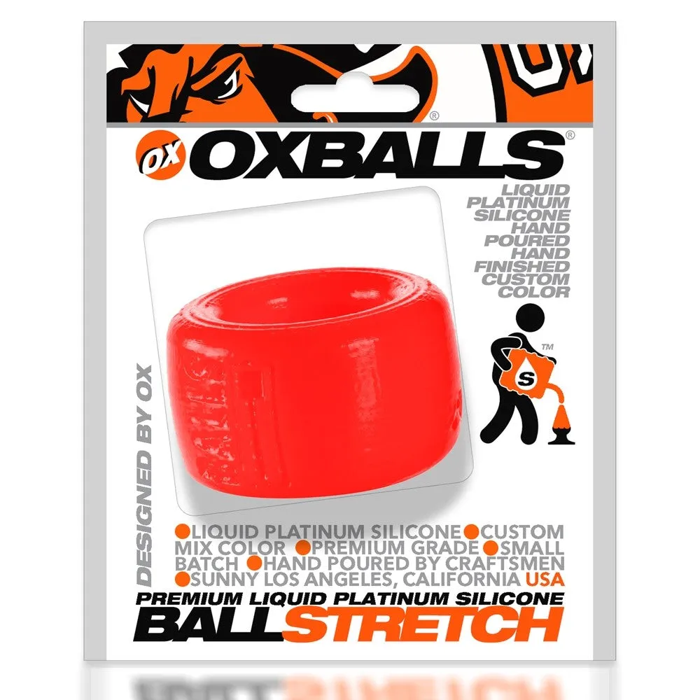 Oxballs Balls-T Platinum Silicone Ball Stretcher Red