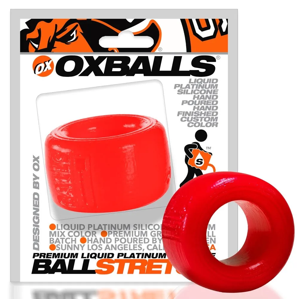 Oxballs Balls-T Platinum Silicone Ball Stretcher Red