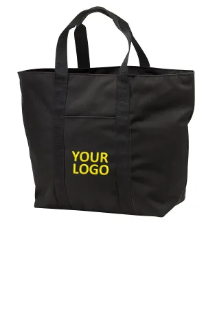 Port Authority All-Purpose Custom Tote, Black/ Black