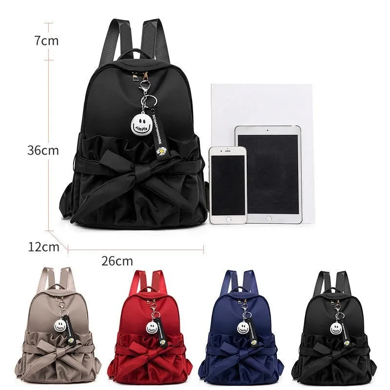 Preppy Bow Design School Backpack