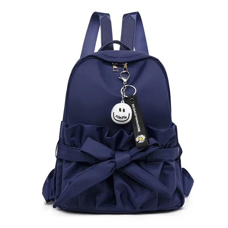 Preppy Bow Design School Backpack