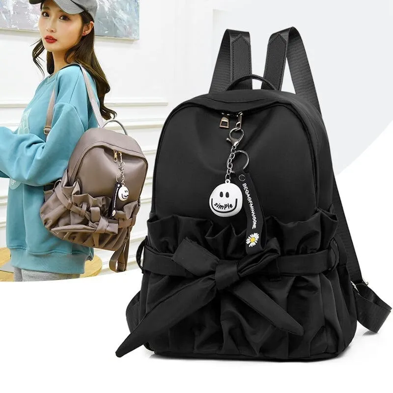 Preppy Bow Design School Backpack