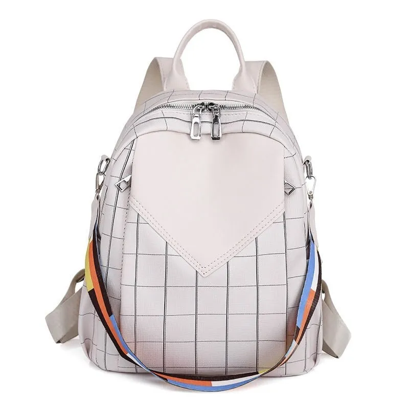 PU Leather Women's Travel Shoulder Backpacks