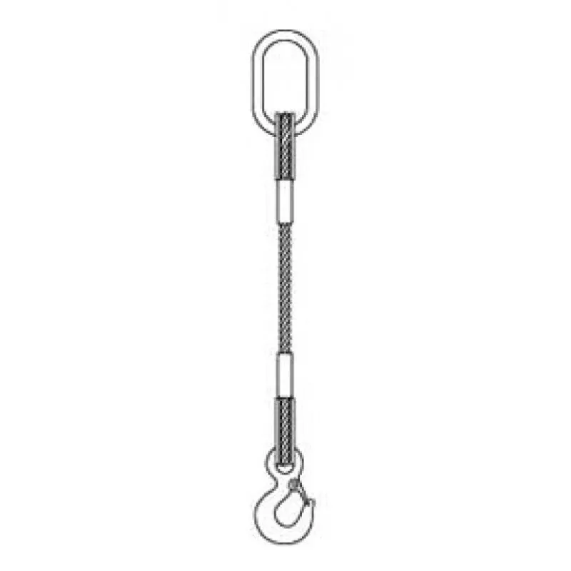 Single Leg Wire Rope Sling