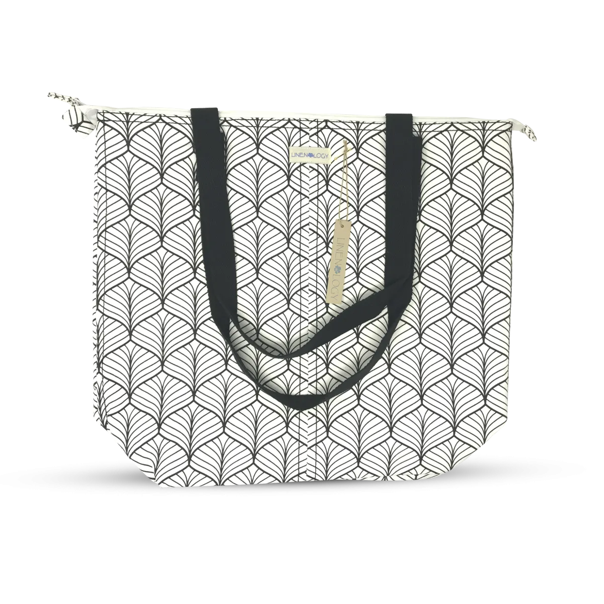 Super Sized Tote - Abstract - White