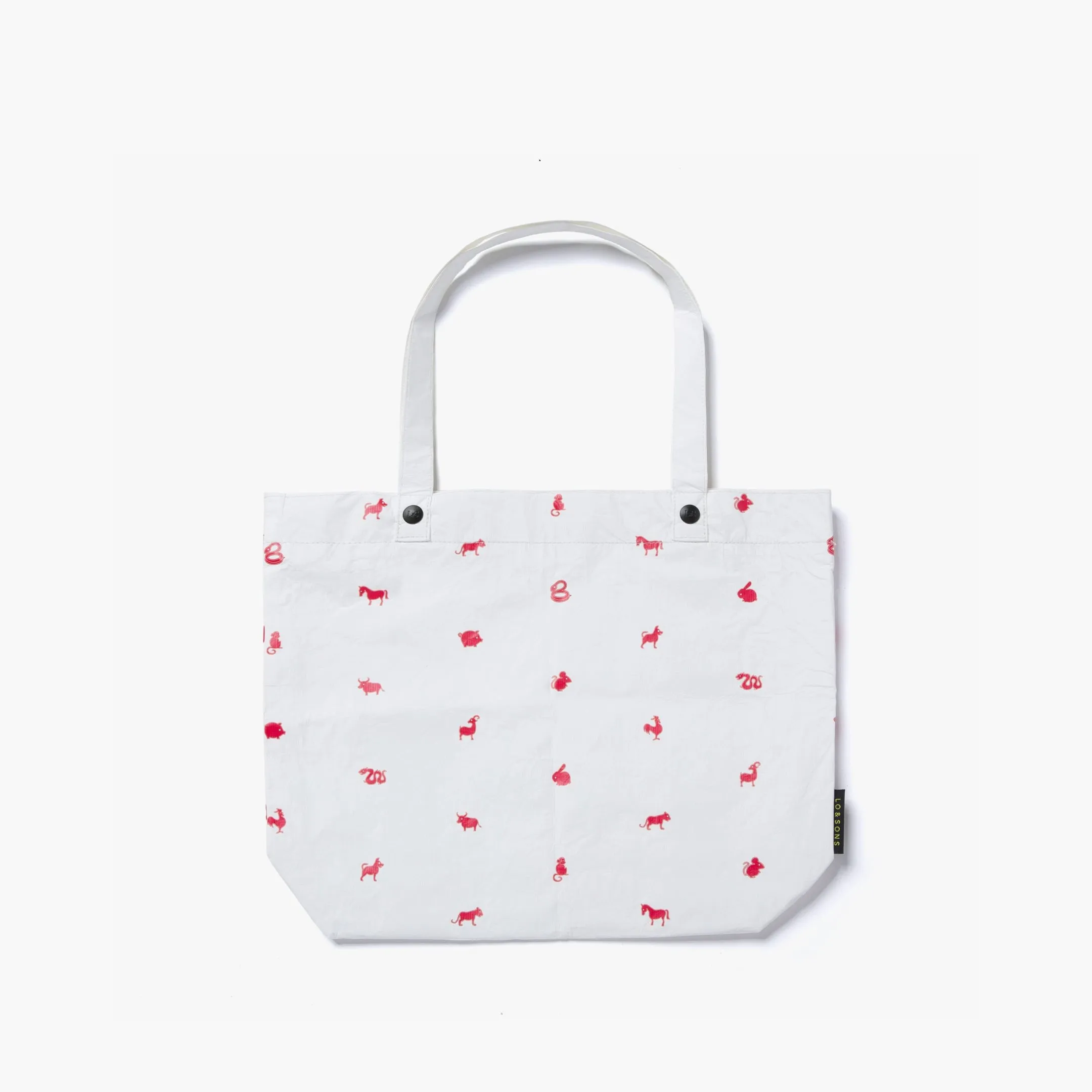 The Del Mar Packable Tote Small - Tyvek - White Zodiac