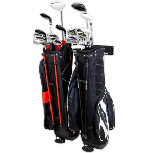 Torrey Pines Golf Bag Storage Rack | Holds 2 Golf Bags