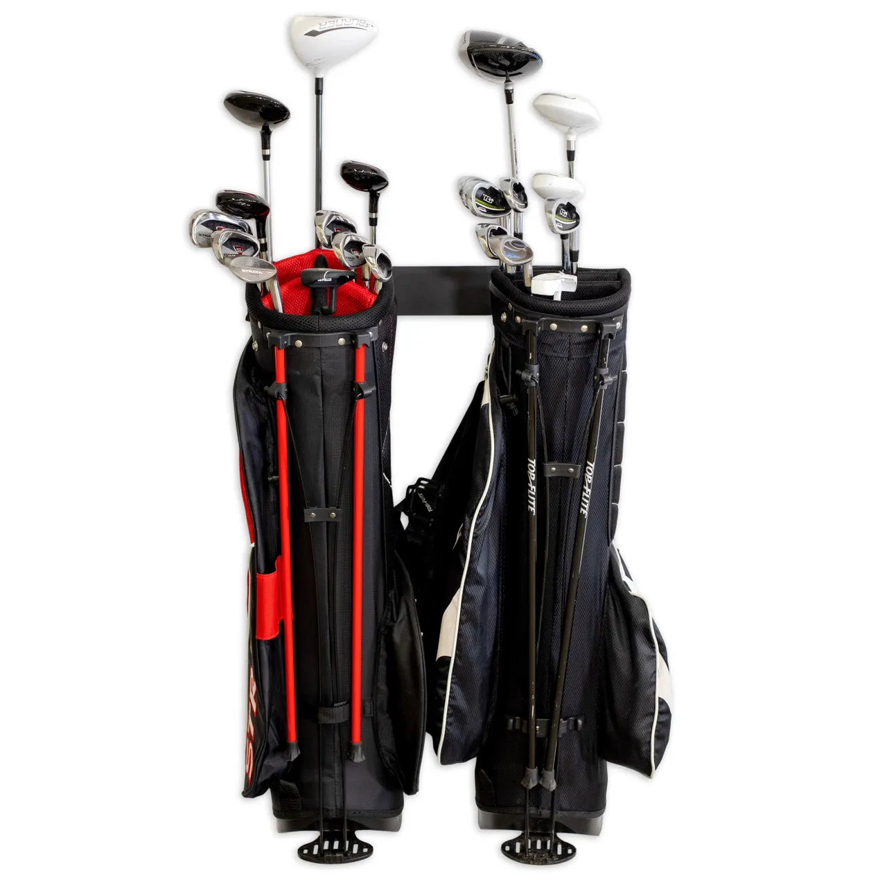 Torrey Pines Golf Bag Storage Rack | Holds 2 Golf Bags