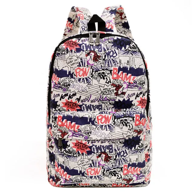 women printing backpacks