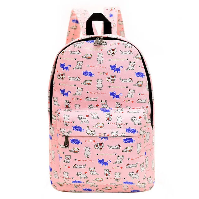 women printing backpacks