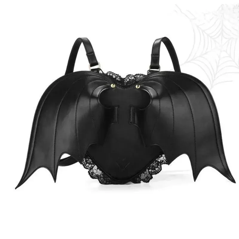 Women Punk Devil Cute Stylish Wing Bat Angel Wings Newest Bag